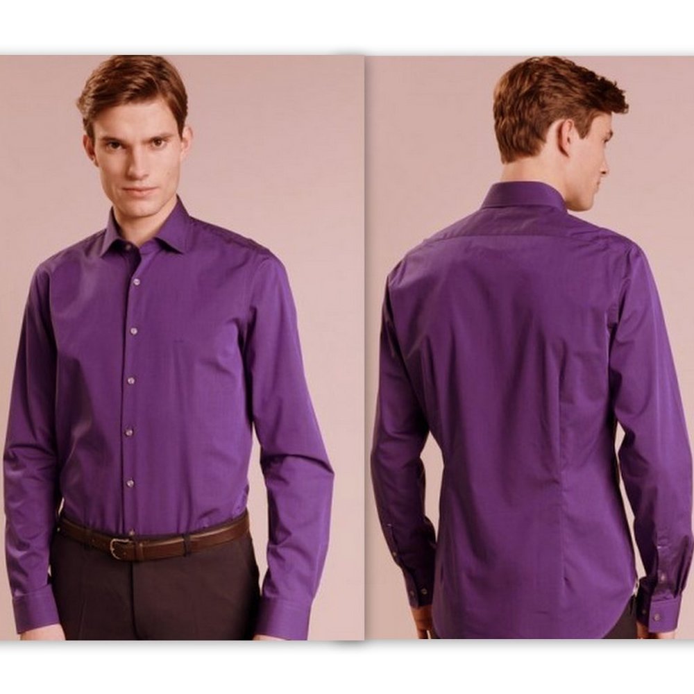 Michael Kors Slim Fit Dress Shirt Orchid Purple